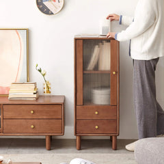 Bellemave® Free - Standing Corner Cabinets Storage Table - Bellemave