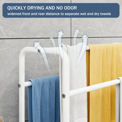 Bellemave® Freestanding 3 Tier Metal Towel Rack Storage Display Rack, Space Saving, for Bathroom, Bedroom & Swimming Pool - Bellemave