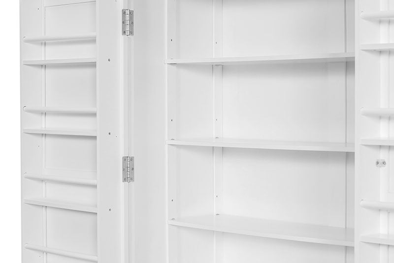 Bellemave® Freestanding Large Kitchen Pantry with 8 Door Shelves,3 Adjustable Shelves,7 Drawers& 8 Wine Racks - Bellemave