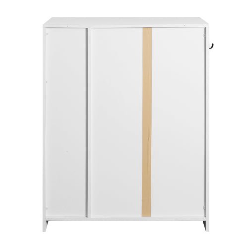 Bellemave® Freestanding Shoe Rack Organizer with 2 Shutter Door , Adjustable Storage Shelf & Top Drawer - Bellemave