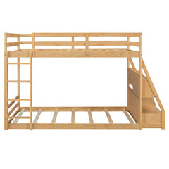 Bellemave® Full Size Bunk Bed with LED Lights & USB Ports | Storage Shelves & 2 Drawers - Bellemave