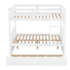 Bellemave® Full Size Bunk Bed with Trundle Bed - Bellemave