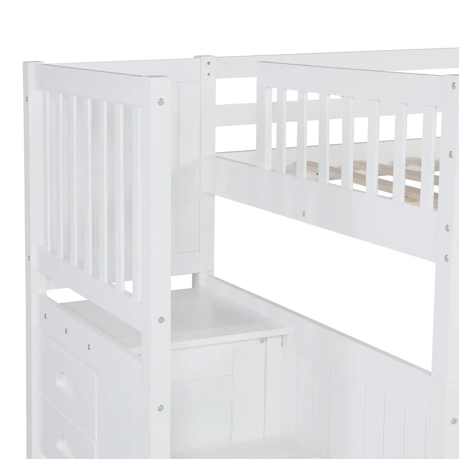 Bellemave® Full Size Bunk Bed with Trundle Bed - Bellemave