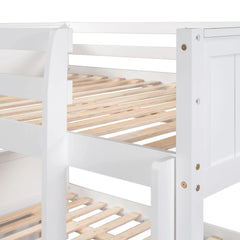 Bellemave® Full Size Bunk Bed with Trundle Bed - Bellemave