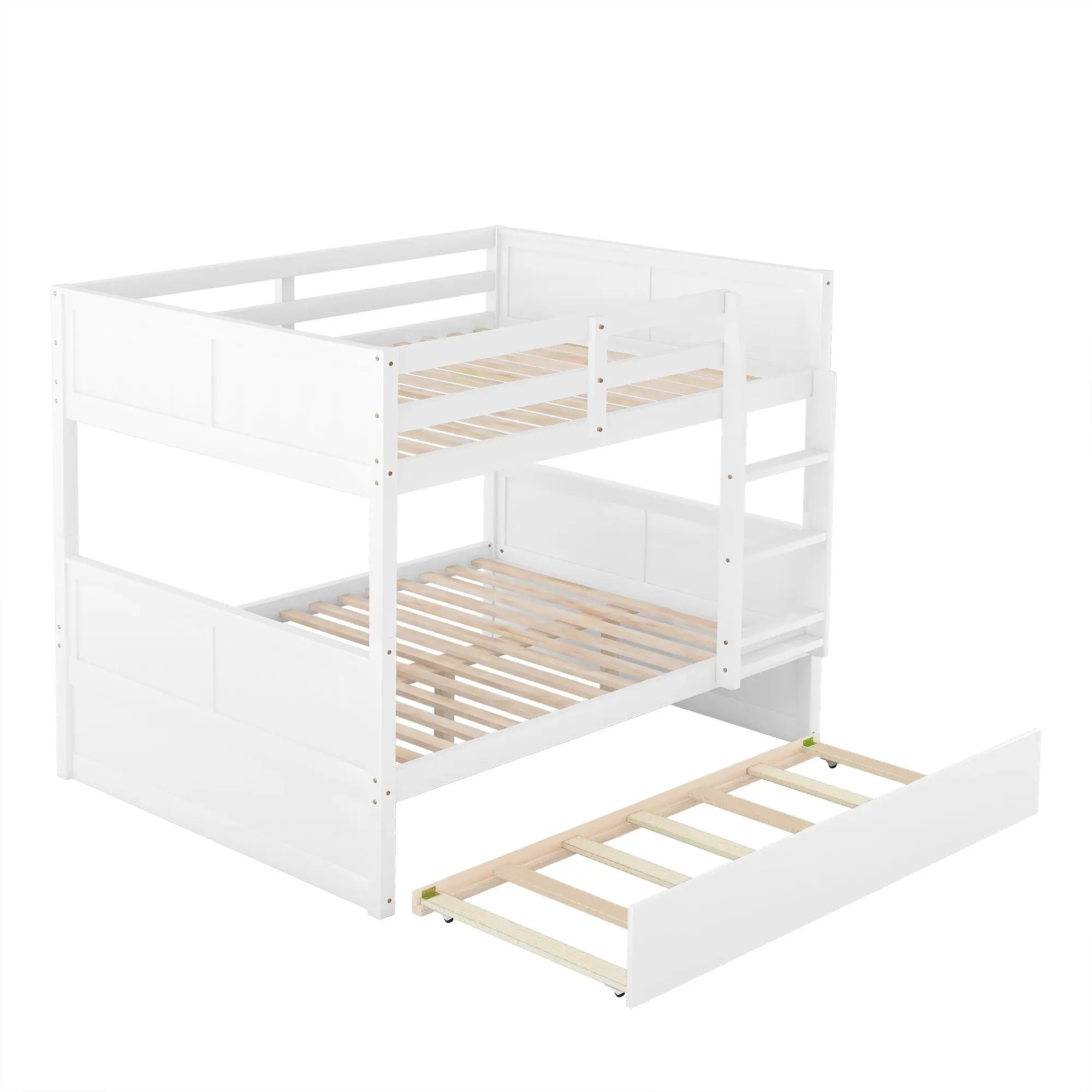 Bellemave® Full Size Bunk Bed with Trundle Bed - Bellemave
