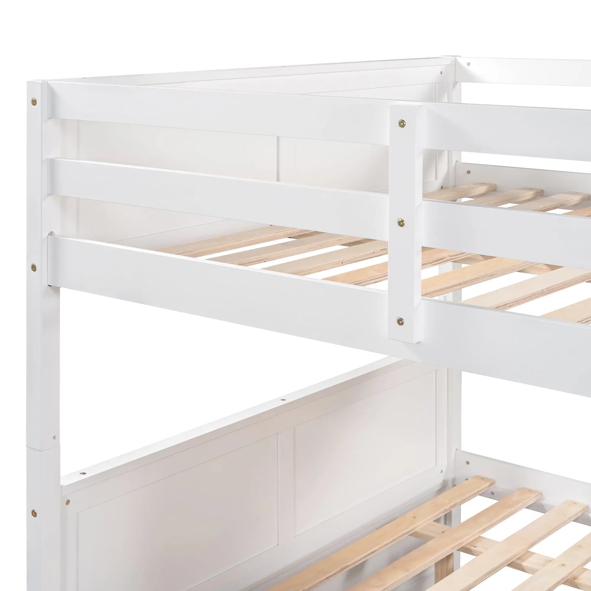 Bellemave® Full Size Bunk Bed with Trundle Bed - Bellemave