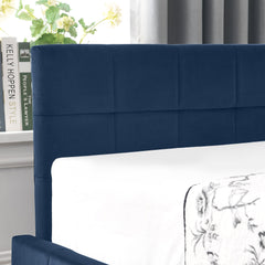 Bellemave® Full Size Corner Bed Frame with Storage Drawers, Comfortable Backrest and Armrests, Upholstered Daybed, Gary - Bellemave