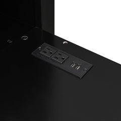 Bellemave® Full Size Gamer Loft Bed with Built - in Desk, RGB Lighting, USB Port & Storage, Gaming Bed with Wardrobe, Drawers - Bellemave