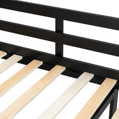 Bellemave® Full Size Gaming Loft Bed with Desk & Multi - Storage Shelves, Wooden Loft Bed Frame with Safety Guardrail, Built - in Light Strip for Teens - Bellemave