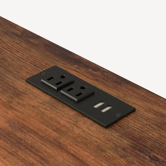 Bellemave® Full Size Loft Bed with Desk, Metal Loft Beds with LED Lights & Charging Station, Heavy Duty Metal Loft Bed Frame with Shelves, Safety Guard & Storage Stairs, No Box Spring Needed (Black) - Bellemave