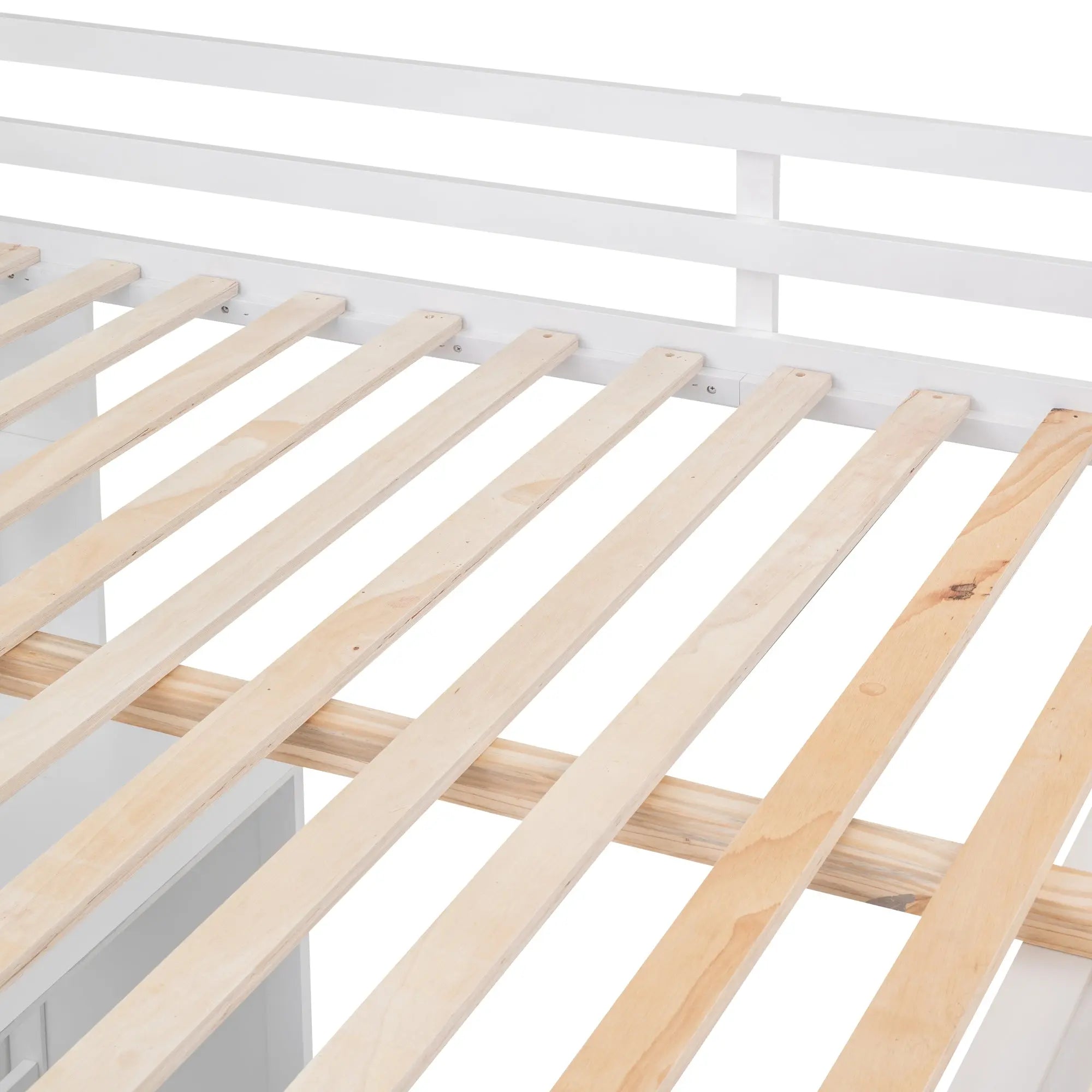 Bellemave® Full Size Loft Bed with Drawers,Desk and Wardrobe - Bellemave