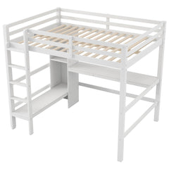 Bellemave® Full Size Loft Bed with Multifunction Shelves and Under - bed Desk - Bellemave