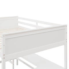 Bellemave® Full Size Loft Bed with Shelves and Desk - Bellemave