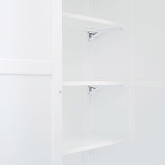 Bellemave® Full Size Loft Bed with Wardrobe,Desk and Shelves - Bellemave