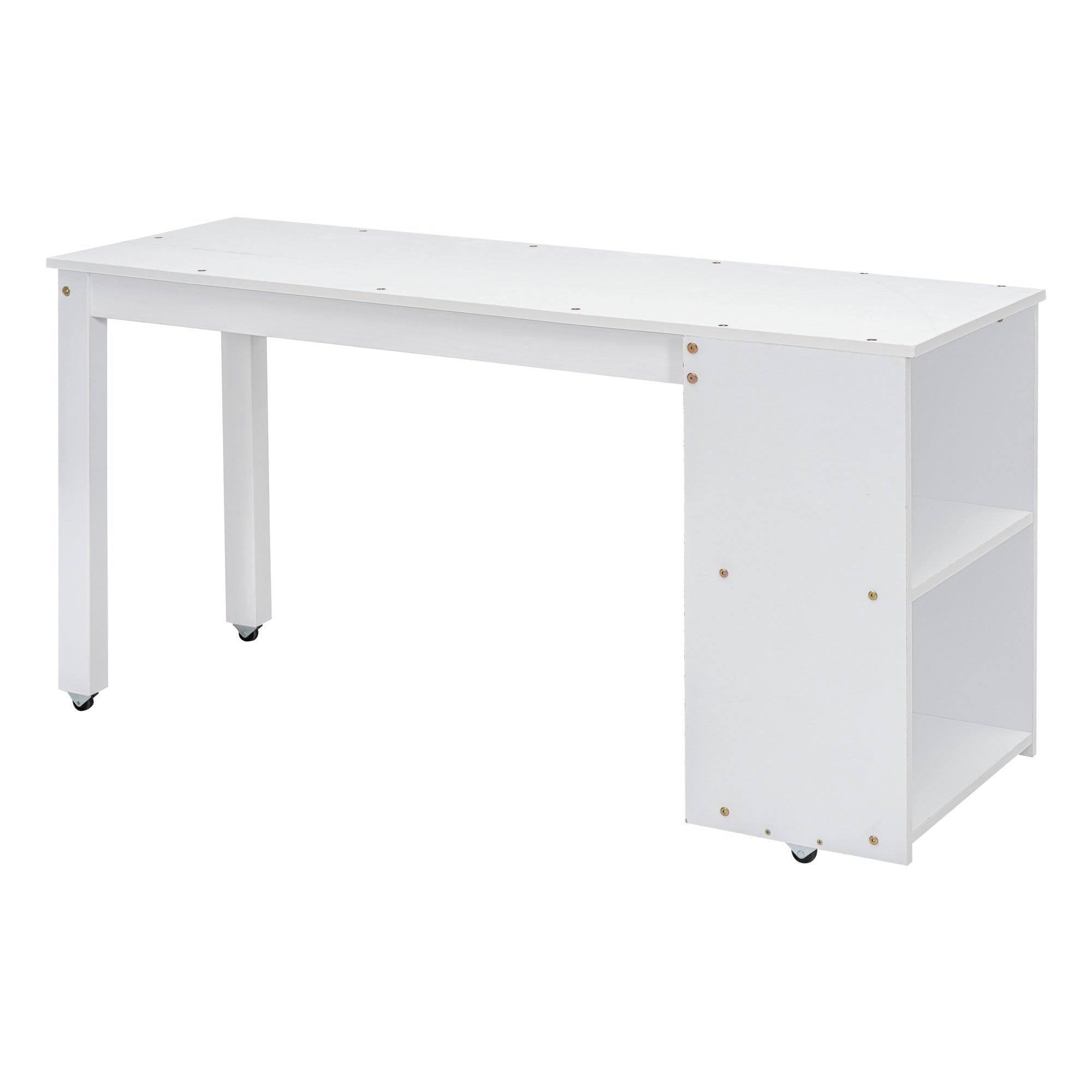 Bellemave® Full Size Low Loft Bed with Stairs,Desk,Storage Drawers & Shelves, Wood Kids Loft Bed with Steps, Espresso - Bellemave