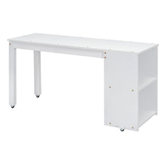 Bellemave® Full Size Low Loft Bed with Stairs,Desk,Storage Drawers & Shelves, Wood Kids Loft Bed with Steps, Espresso - Bellemave