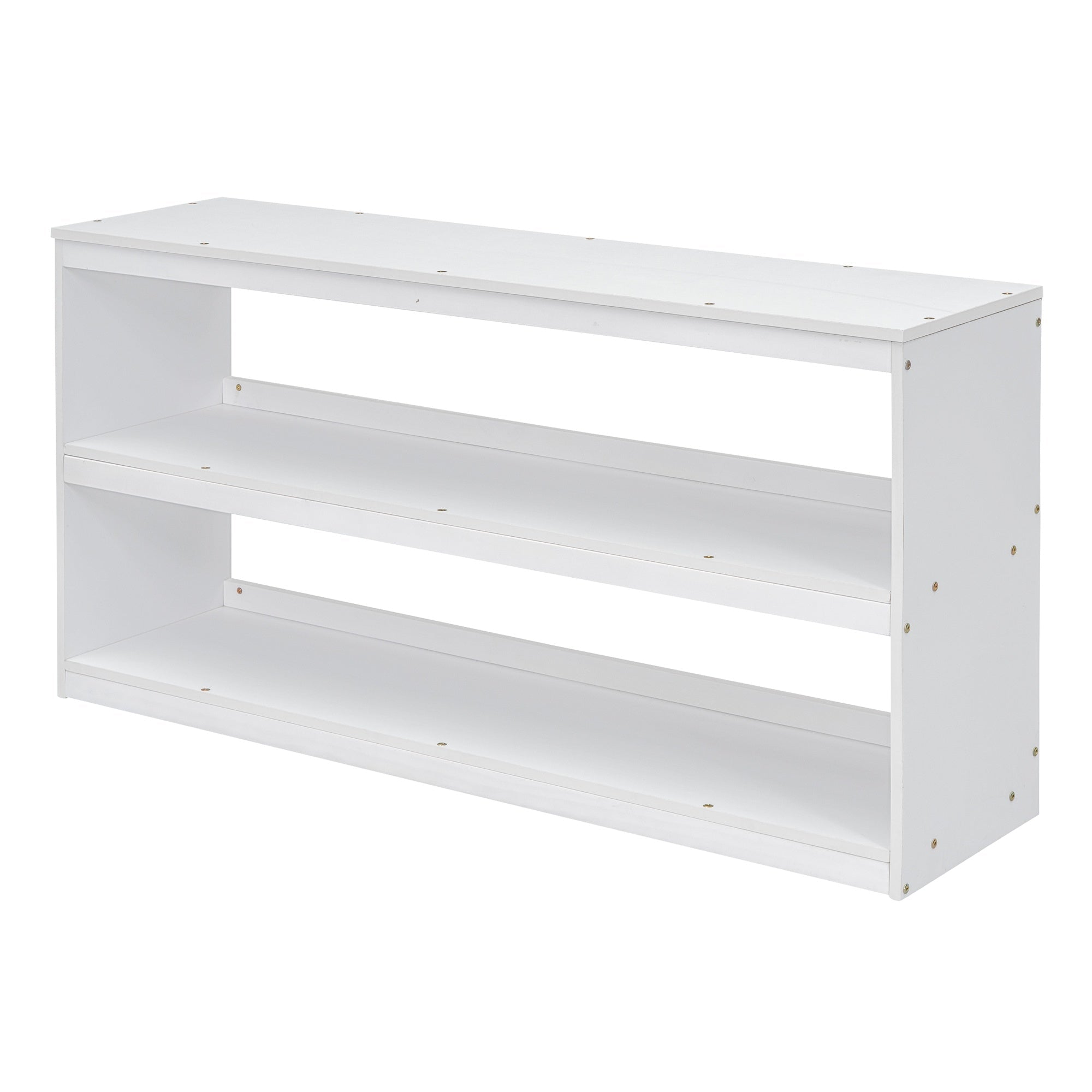 Bellemave® Full Size Low Loft Bed with Stairs,Desk,Storage Drawers & Shelves, Wood Kids Loft Bed with Steps, Espresso - Bellemave