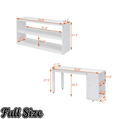 Bellemave® Full Size Low Loft Bed with Stairs,Desk,Storage Drawers & Shelves, Wood Kids Loft Bed with Steps, Espresso - Bellemave