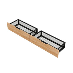 Bellemave® Full Size Metal Convertible Bunk Bed with 2 Drawers - Bellemave