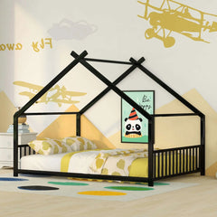 Bellemave® Full Size Metal Montessori House Bed - Bellemave