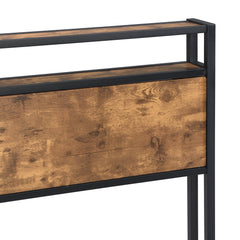 Bellemave® Full Size Metal Platform Bed Frame with Wooden Headboard and Footboard with USB LINER - Bellemave