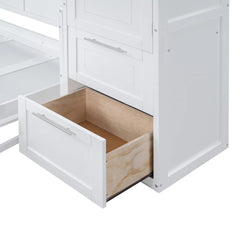 Bellemave® Full Size Murphy Bed Wall Bed with Closet and Drawers - Bellemave