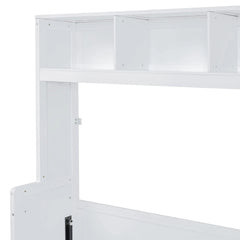 Bellemave® Full Size Murphy Bed Wall Bed with Closet and Drawers - Bellemave