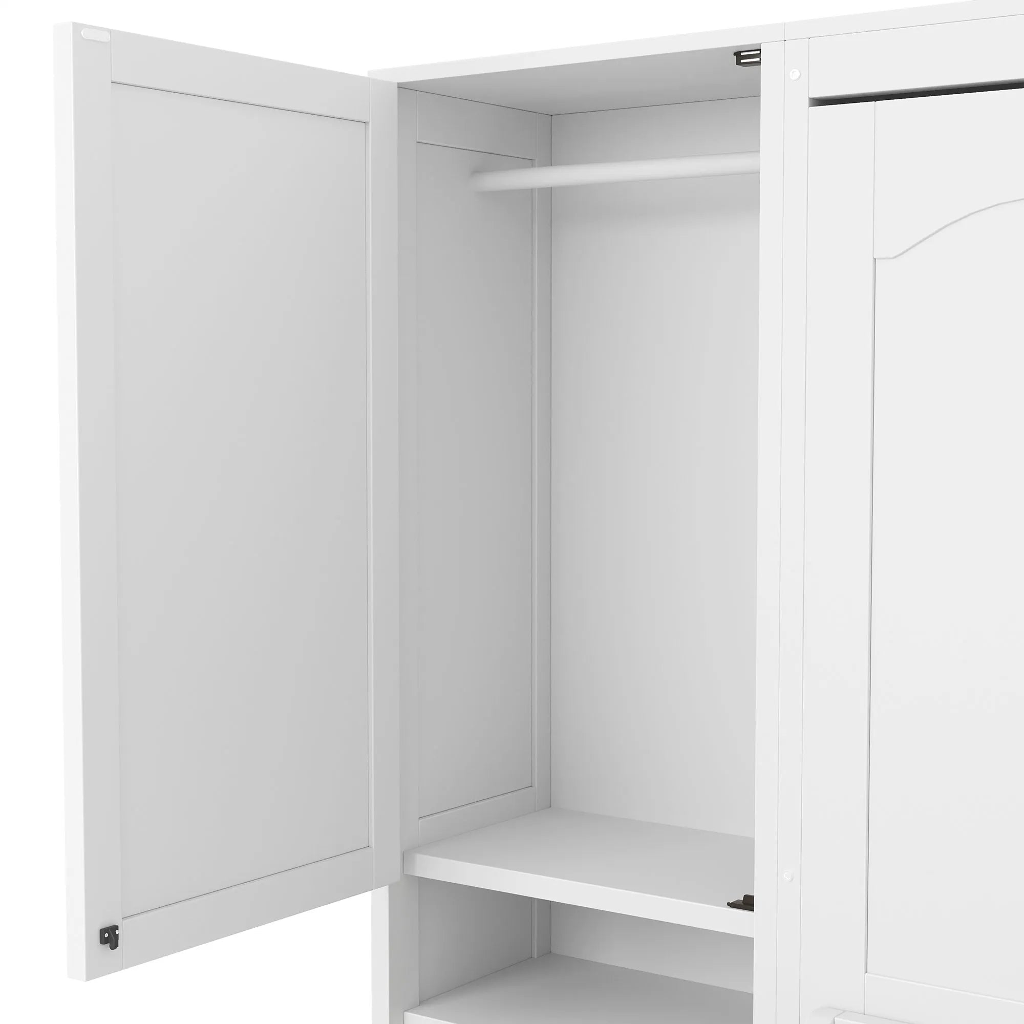 Bellemave® Full Size Murphy Bed Wall Bed with Closet, Drawers and Shelves - Bellemave