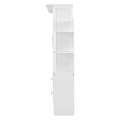 Bellemave® Full Size Murphy Bed Wall Bed with Shelves, Drawers and LED Lights - Bellemave