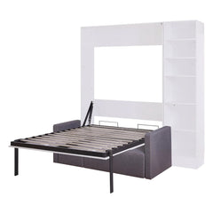 Bellemave® Full Size Murphy Bed Wall Bed with Sofa,with Shelves - Bellemave