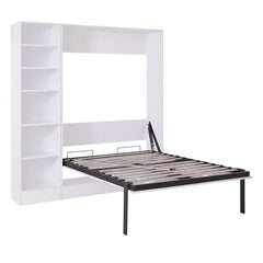 Bellemave® Full Size Murphy Bed Wall Bed with Sofa,with Shelves - Bellemave