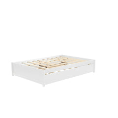 Bellemave® Full Size Platform Bed with Trundle and 2 Drawers - Bellemave