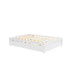 Bellemave® Full Size Platform Bed with Trundle and 2 Drawers - Bellemave