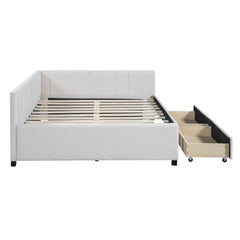 Bellemave® Full Size Upholstered Daybed with 2 Storage Drawers - Bellemave