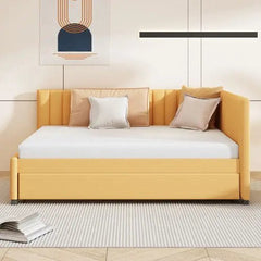 Bellemave® Full Size Upholstered Daybed with Trundle Bed - Bellemave