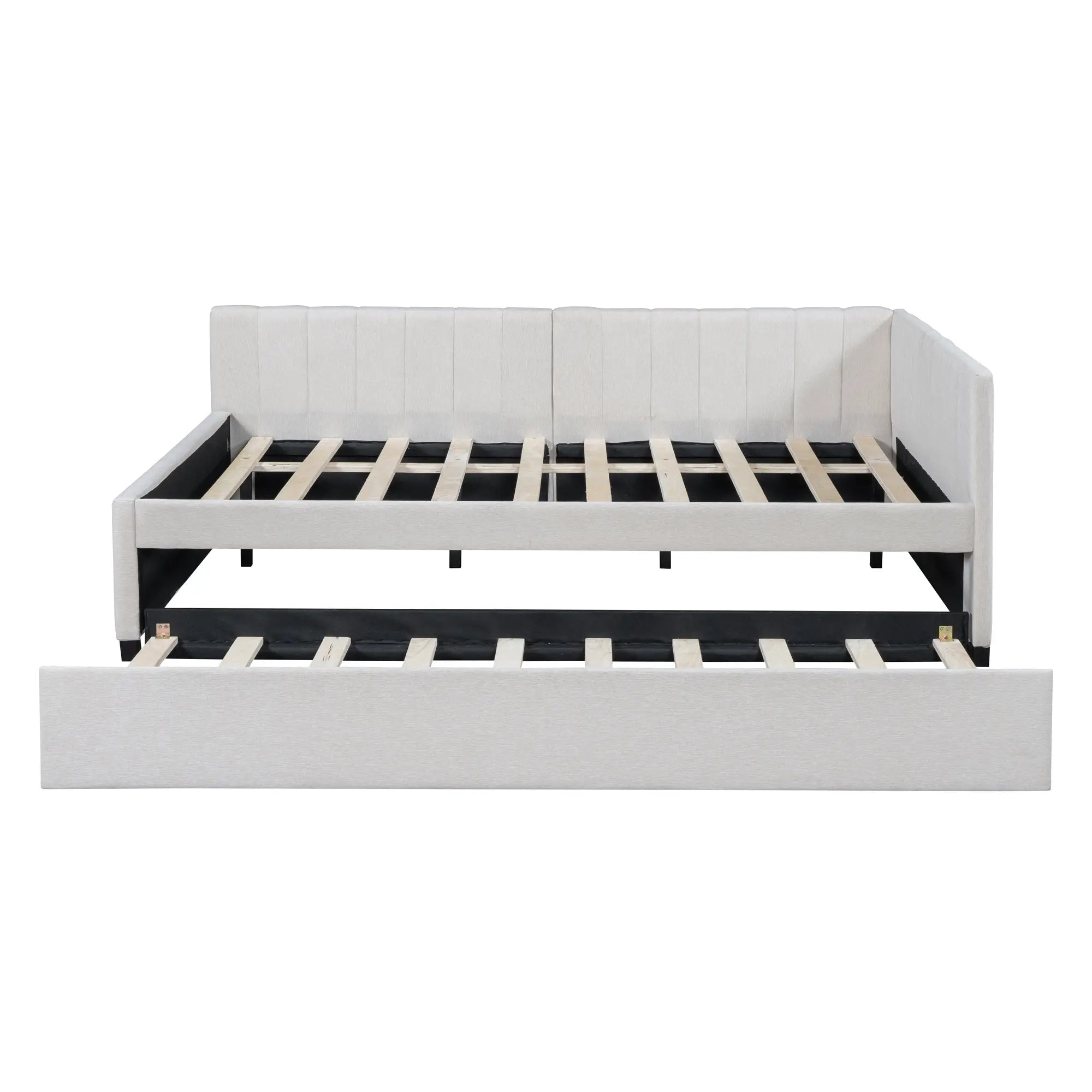 Bellemave® Full Size Upholstered Daybed with Trundle Bed - Bellemave