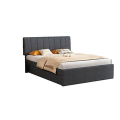 Bellemave® Full Size Upholstered Platform Bed with Twin Size Trundle Bed and 1 sets of USB , with Remote control Intelligence LED Lights with APP - Bellemave