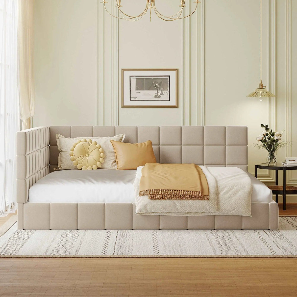 Bellemave® Full Size Velvet Upholstered Daybed - Bellemave