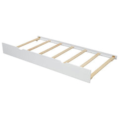 Bellemave® Full Size Wood Daybed with Trundle, Shelves and Storage Headboard - Bellemave