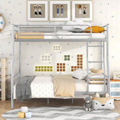Bellemave® Full XL over Queen Metal Bunk Bed - Bellemave