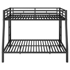 Bellemave® Full XL over Queen Metal Bunk Bed with Ladder and Guardrails - Bellemave