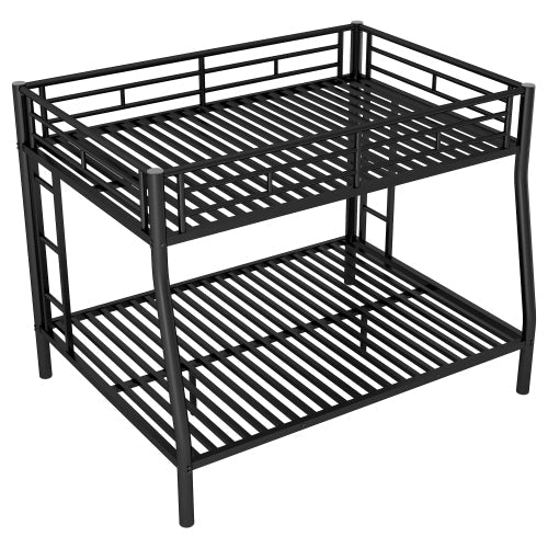 Bellemave® Full XL over Queen Metal Bunk Bed with Ladder and Guardrails - Bellemave