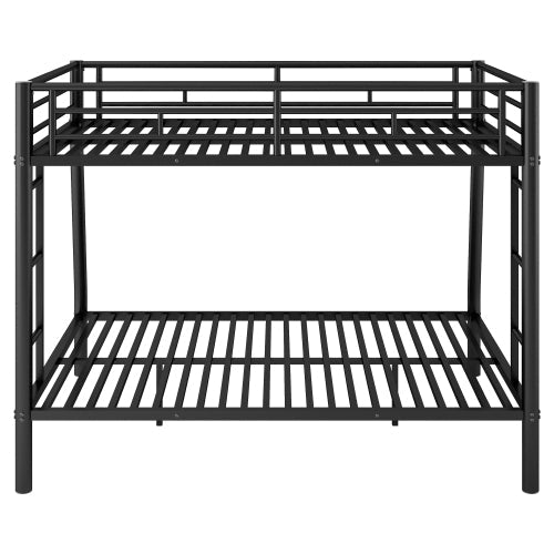 Bellemave® Full XL over Queen Metal Bunk Bed with Ladder and Guardrails - Bellemave