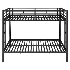 Bellemave® Full XL over Queen Metal Bunk Bed with Ladder and Guardrails - Bellemave