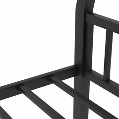 Bellemave® Full XL Over Queen Metal Bunk Bed with Ladder and Slats Support - Bellemave