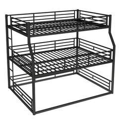 Bellemave® Full XL over Queen over Queen Size Triple Bunk Bed with Storage Board - Bellemave