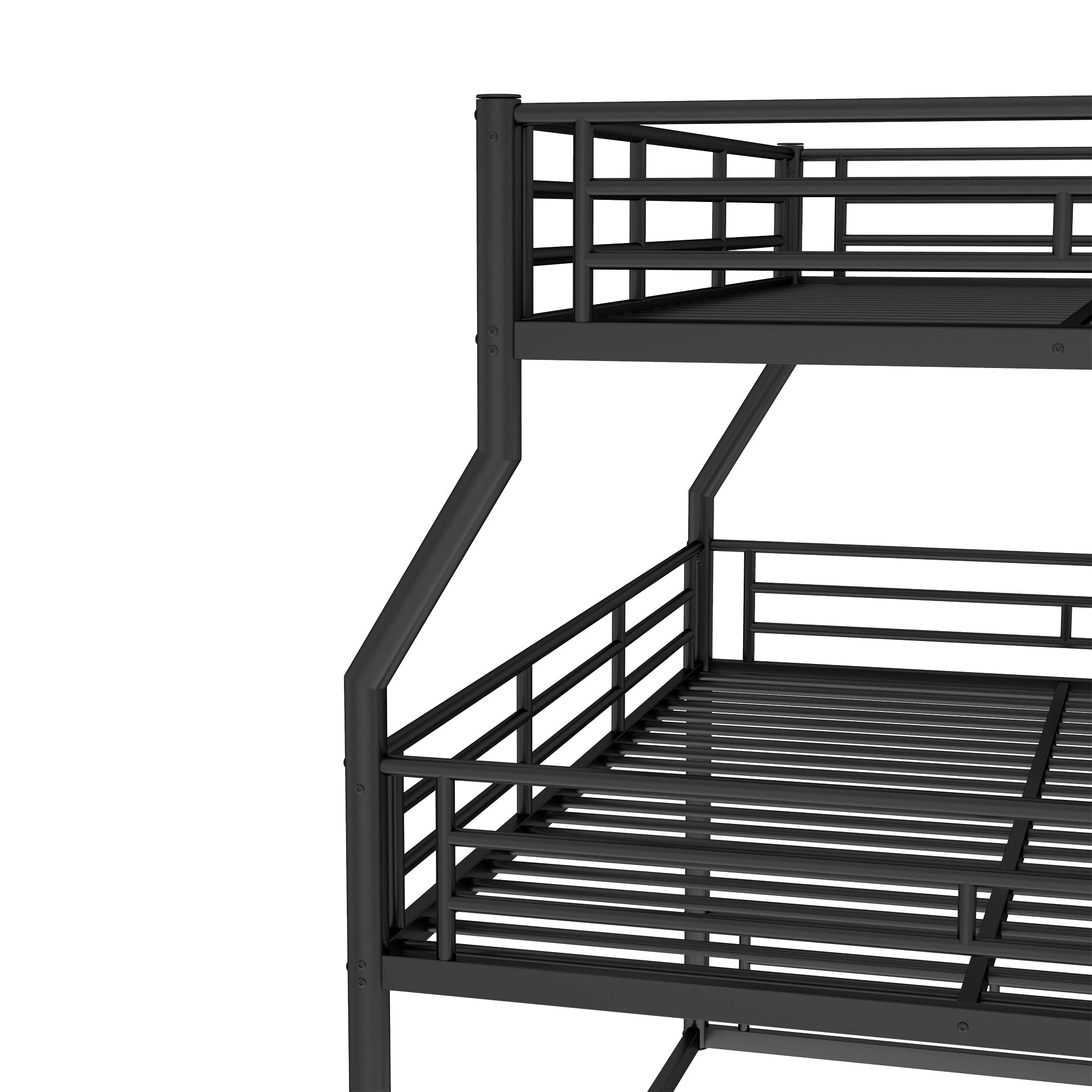 Bellemave® Full XL over Queen over Queen Size Triple Bunk Bed with Storage Board - Bellemave