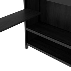 Bellemave® Full XL Over Twin Metal Bunk Bed with Folding Desk and Closet with LED - Bellemave