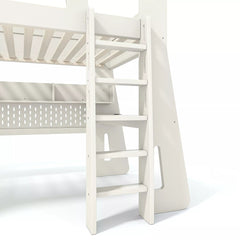 Bellemave® Gaming Loft Bed with Desk and Storage, LED Loft Bed Frame for Teens with Space-Saving Design - Bellemave
