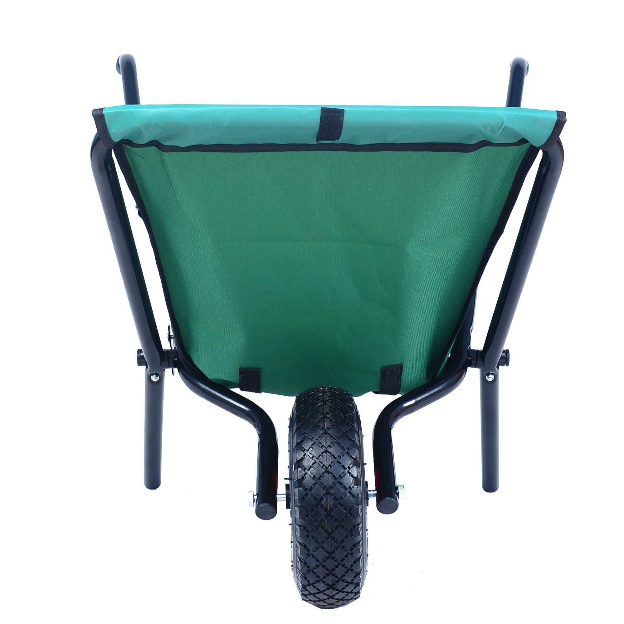 Bellemave® Garden Cart Wheelbarrow, Outdoor Utility Wagon with 10" Pneumatic Tires for Gardening, Warehouse - Bellemave